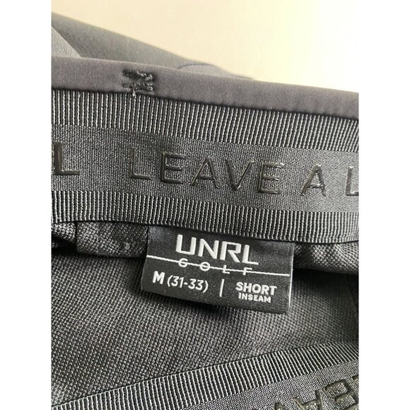 UNRL Mens Black Golf Pants size Medium Short Inseam 31-33 Polyester Performance - Picture 3 of 16